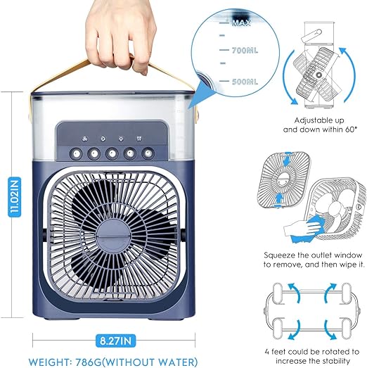 Mini Air Cooling Fan Multifunction Usb New Household Portable Air Conditioner Humidifier Strong Wind | Protable Fan | Portable Air Cooler